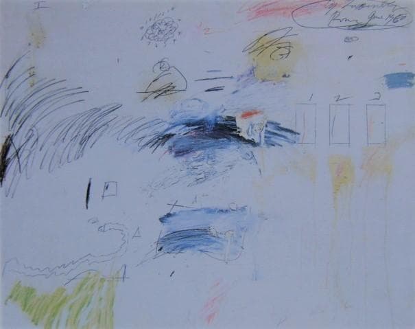 サイ・トゥオンブリー、『無題』、希少画集画、状態良好