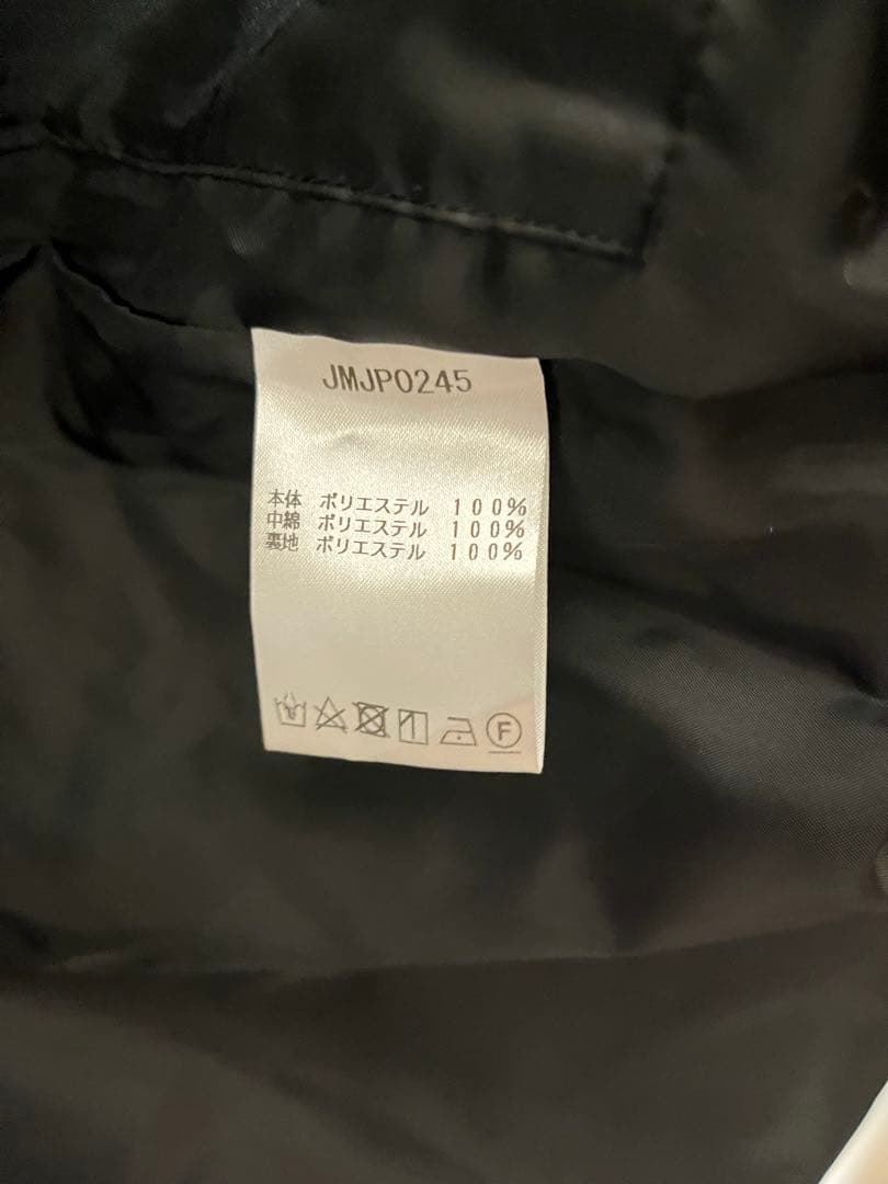 美品 ニューバランス フード ロゴ ロング ベンチコート ジャケット ブラックM