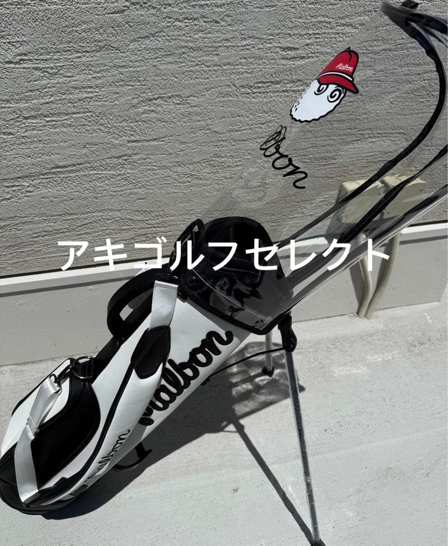 即日発送マルボン Malbon 新作 ゴルフキャディバッグスタンド式白