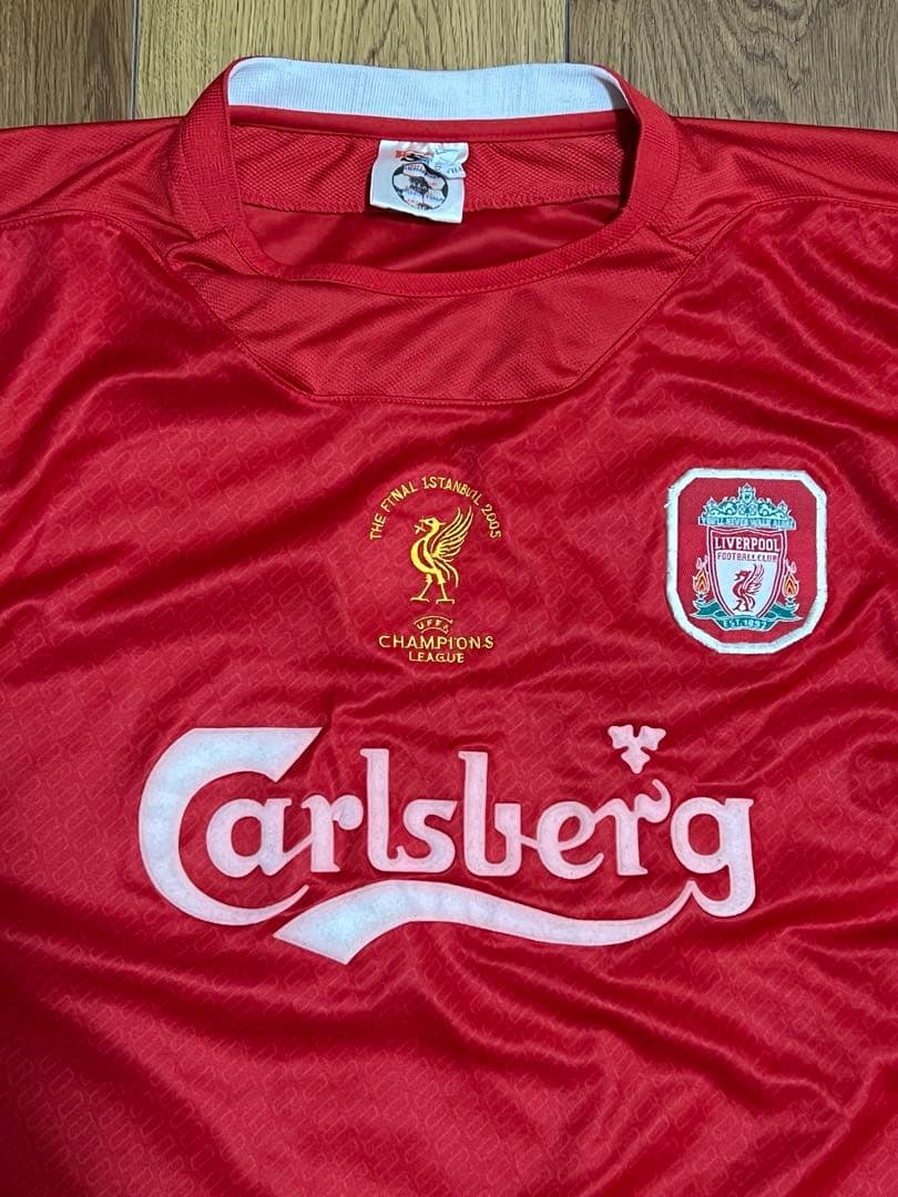 ジェラード　リバプール　ユニフォーム　レプリカ　00s 万国旗タグ　ゲームシャツ
