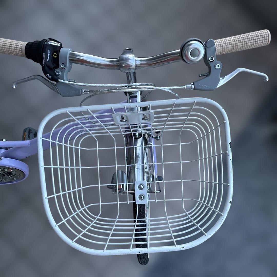 子供用自転車 24インチラベンダー色 6段変速