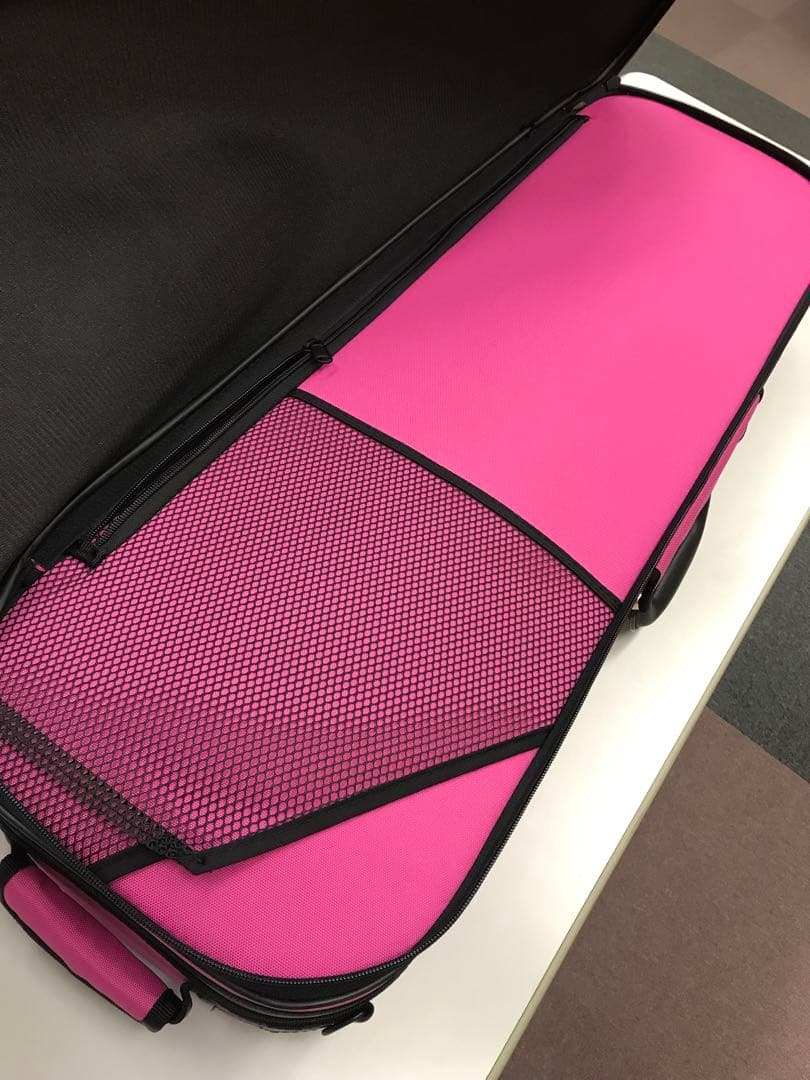 スーパーライト　バイオリンケース　ピンク