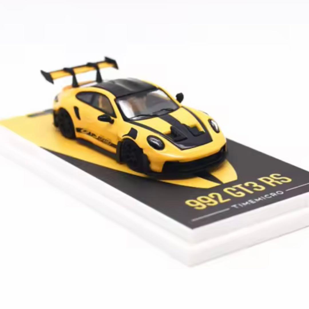 ポルシェ992 GT3RS 1/64ミニカー イエローPORSCHE
