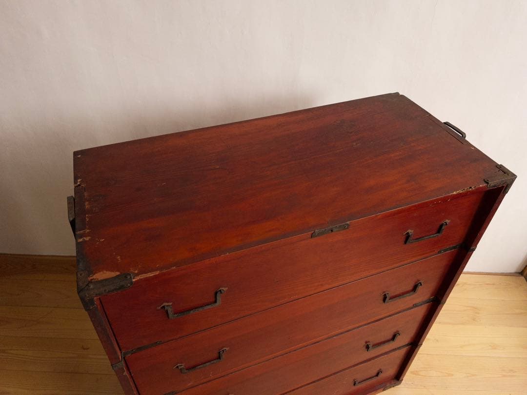 和箪笥　4段　古道具　古家具　和家具　ビンテージ　アンティーク　レトロ