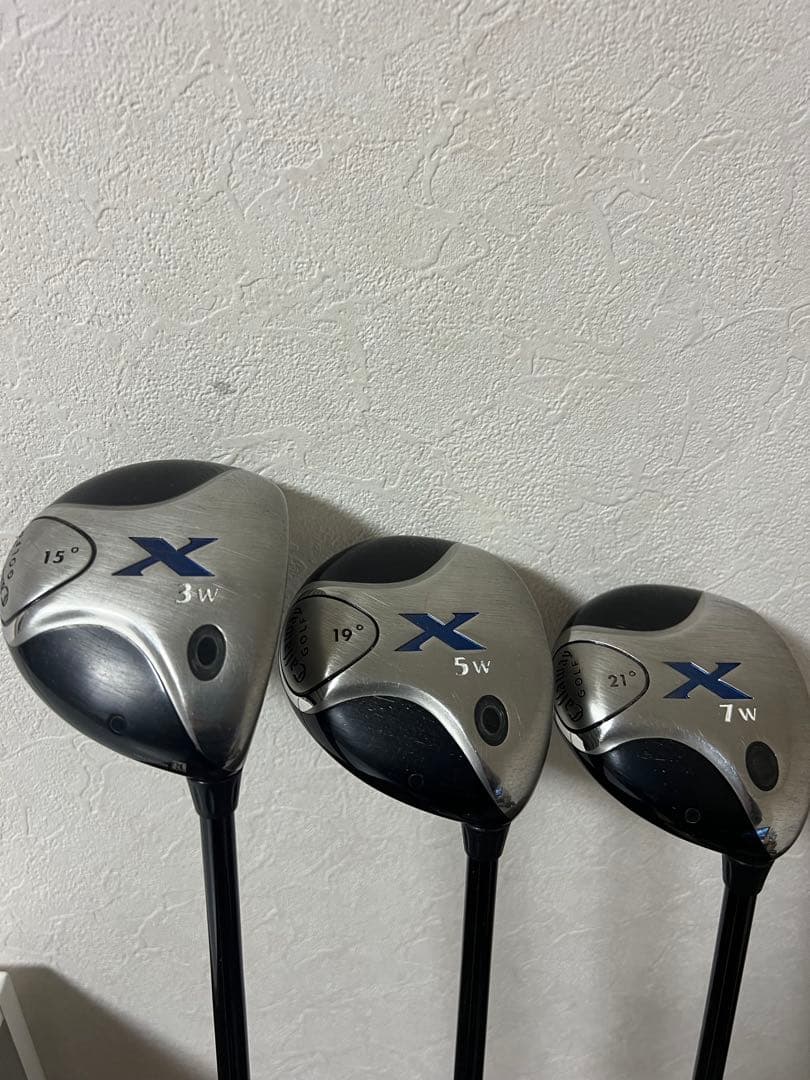キャロウェイX 　フェアウェイウッド　3本セット3W、5W、7W