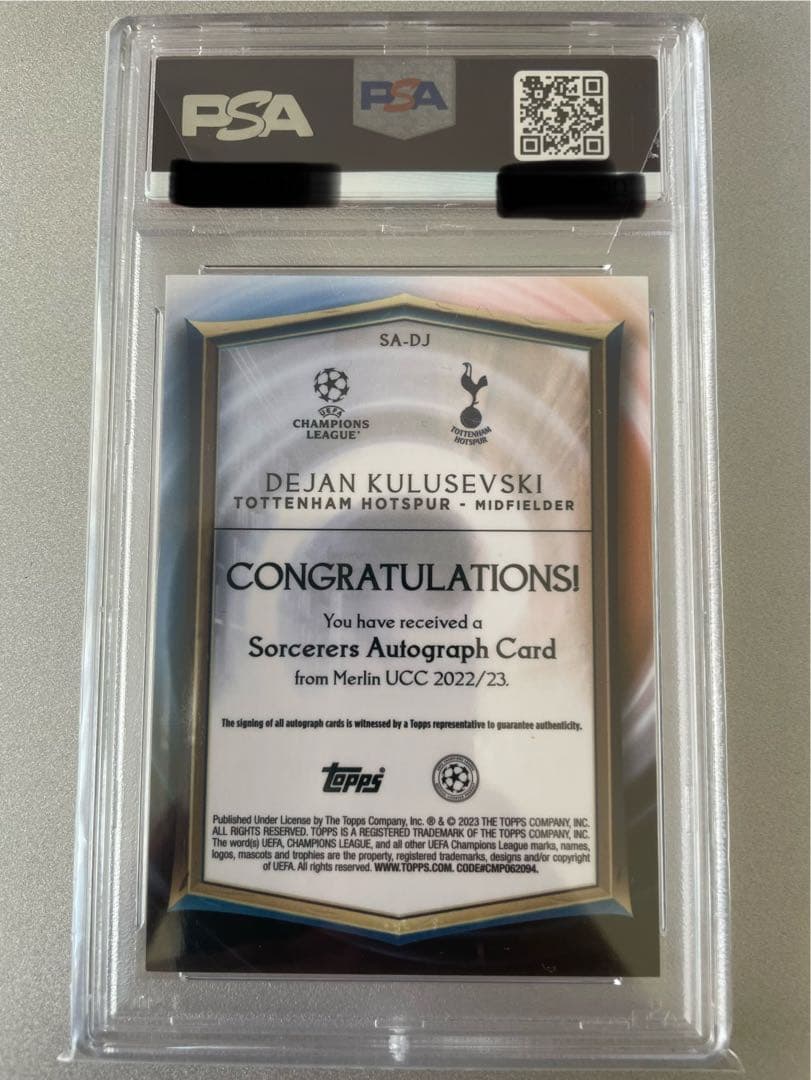 クルゼフスキ　topps merlin 直筆サインカード　PSA10