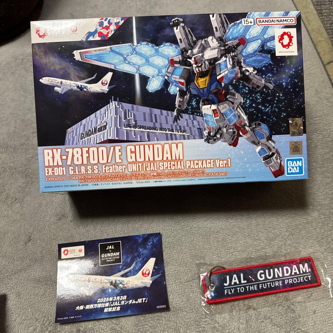 JAL特別仕様 RX-78F00/E GUNDAM 万博コラボ 限定品3点セット