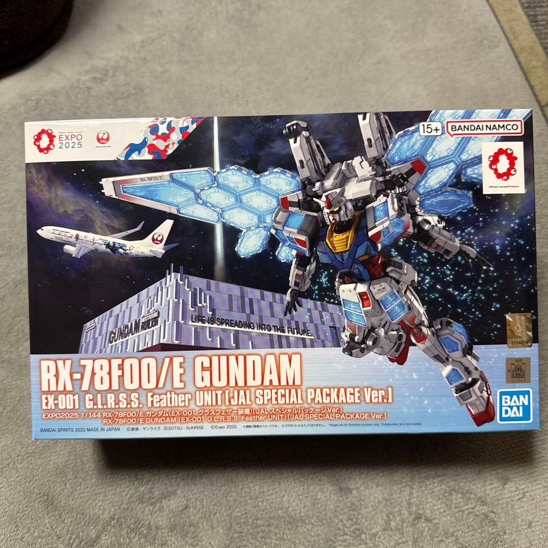 JAL特別仕様 RX-78F00/E GUNDAM 万博コラボ 限定品3点セット