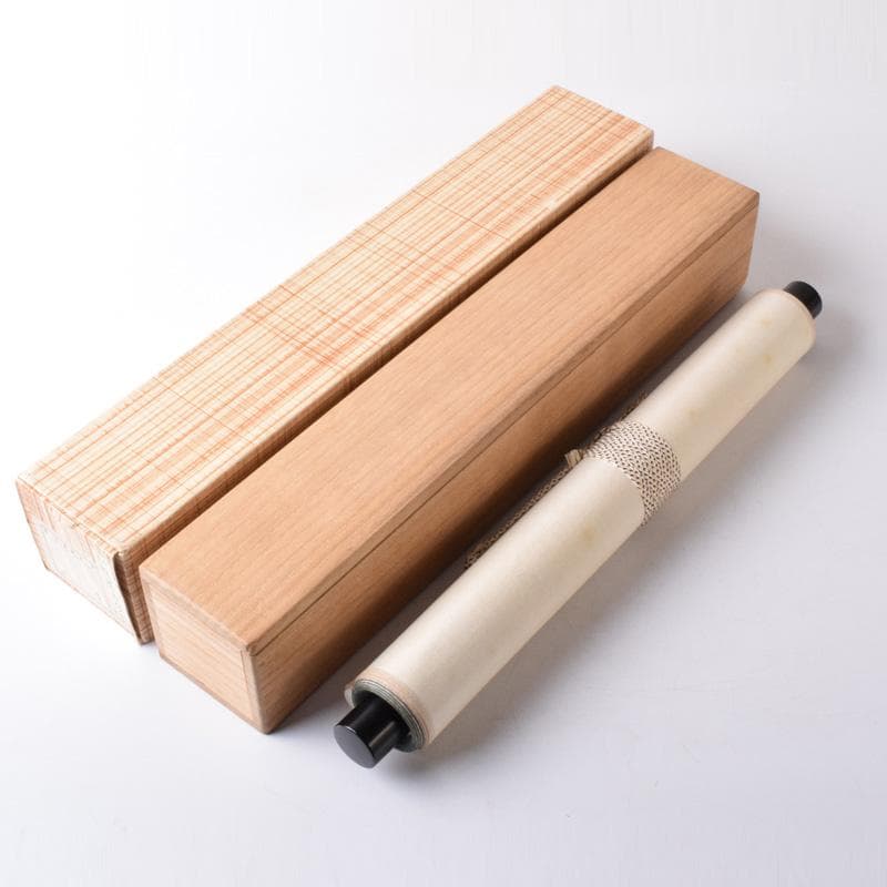 掛軸　水月庵　吉水宗白筆　一行書　「松聲無古今」　共箱　C　7671A