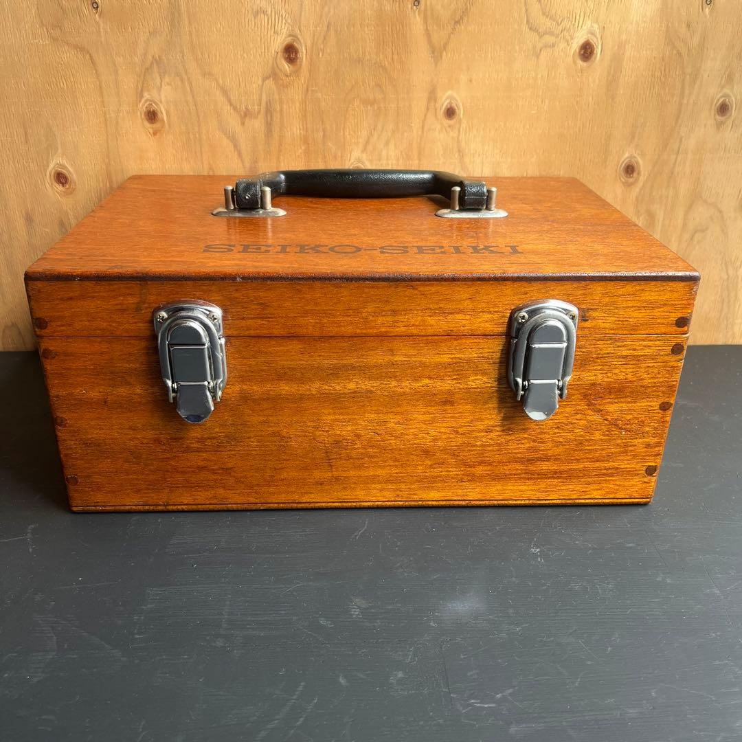 【希少】SEIKO ビンテージ 木箱 SEIKO-SEIKI 道具箱