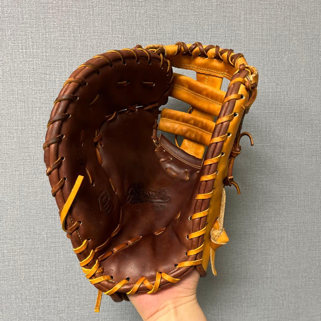 1108 グラブワークス 型抜群 美品 硬式兼軟式 ファーストミット 左投げ