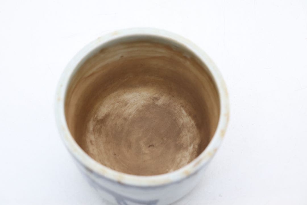 古染　馬紋香炉　送料込み250124