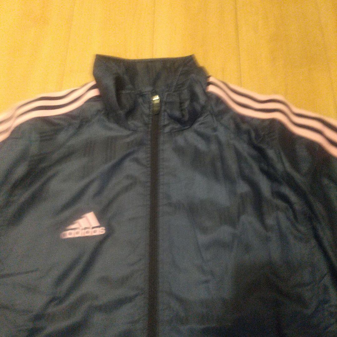 adidas クライマプルーフ ウォーマー上下 (ネイビー／ピンク)