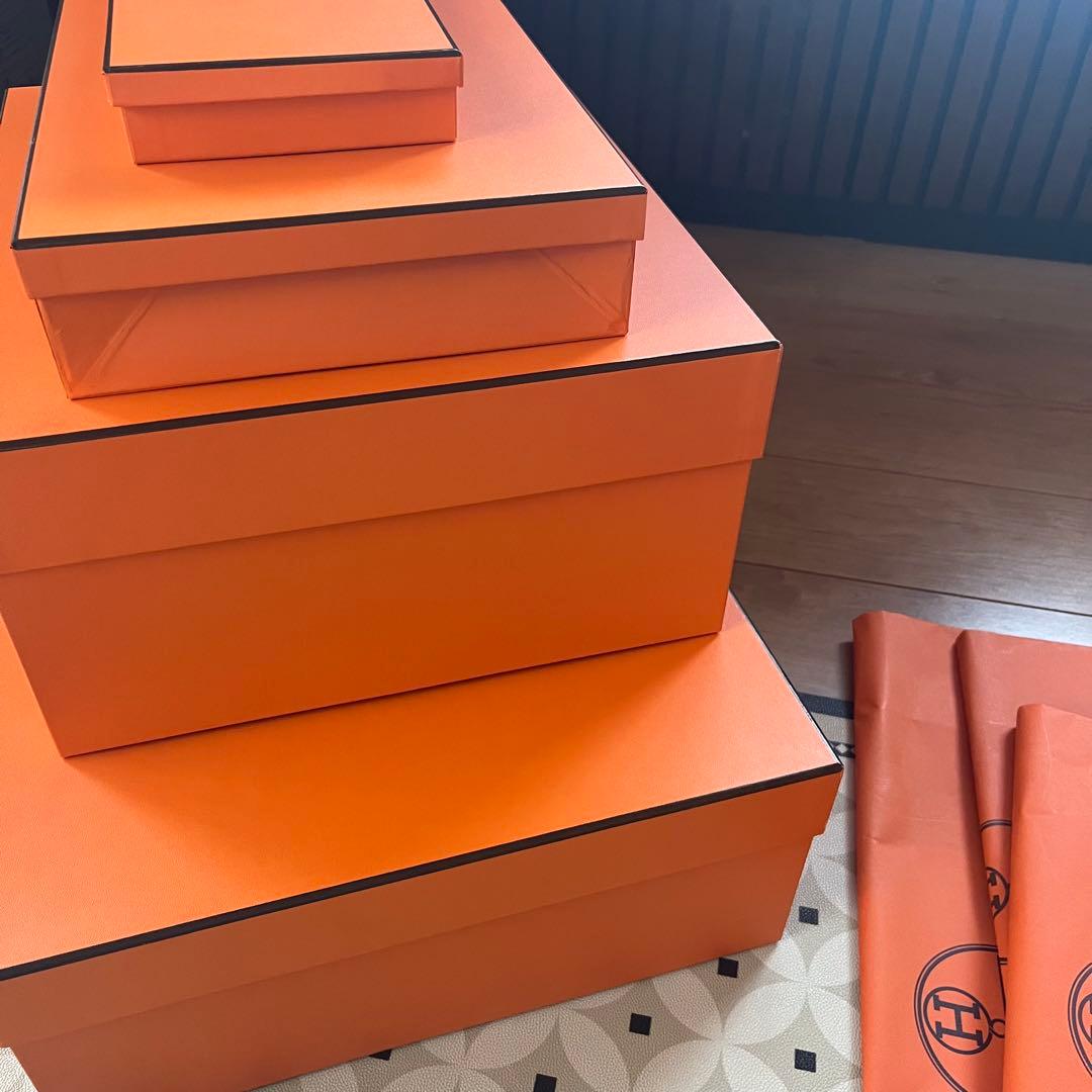 HERMES 空き箱　50センチ超特大サイズ　紙袋　ケリー　バーキン　ショッパー