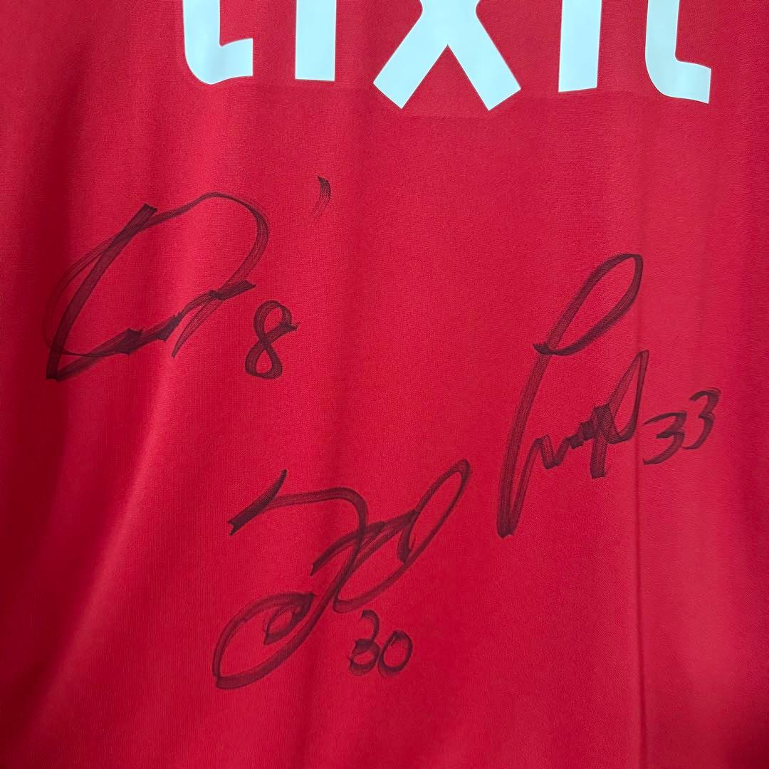 鹿島アントラーズ 土居聖真 仲間隼人 名古新太郎 サイン入りユニフォーム