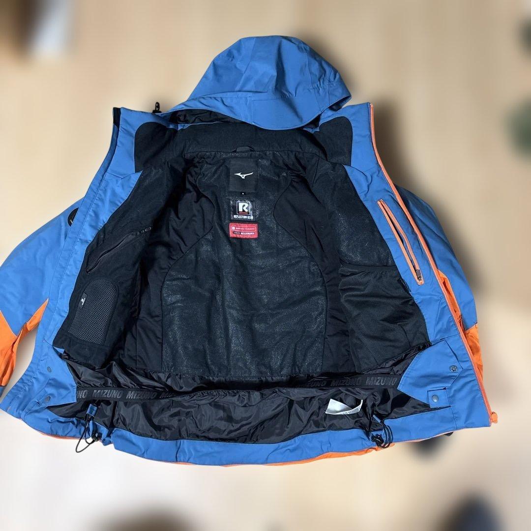 Mizuno スキーウェア 青/オレンジ　Sサイズ