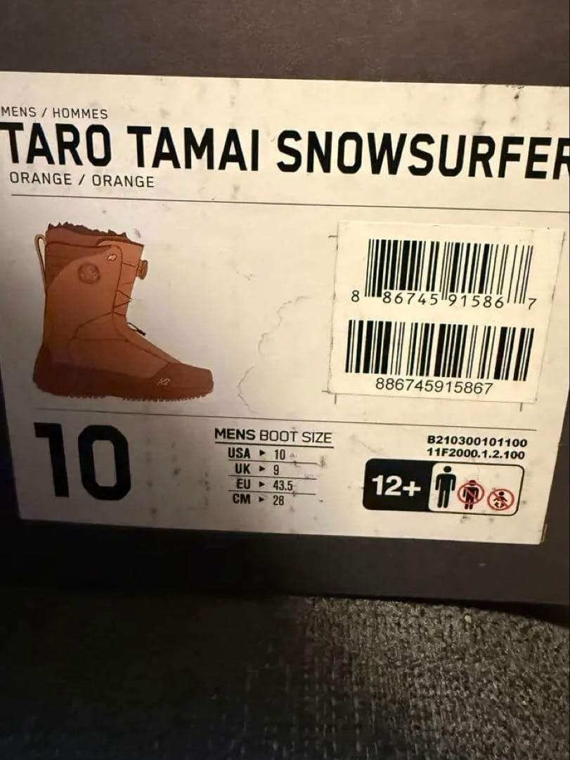 21-22 K2 TARO TAMAI SURFER 28センチ