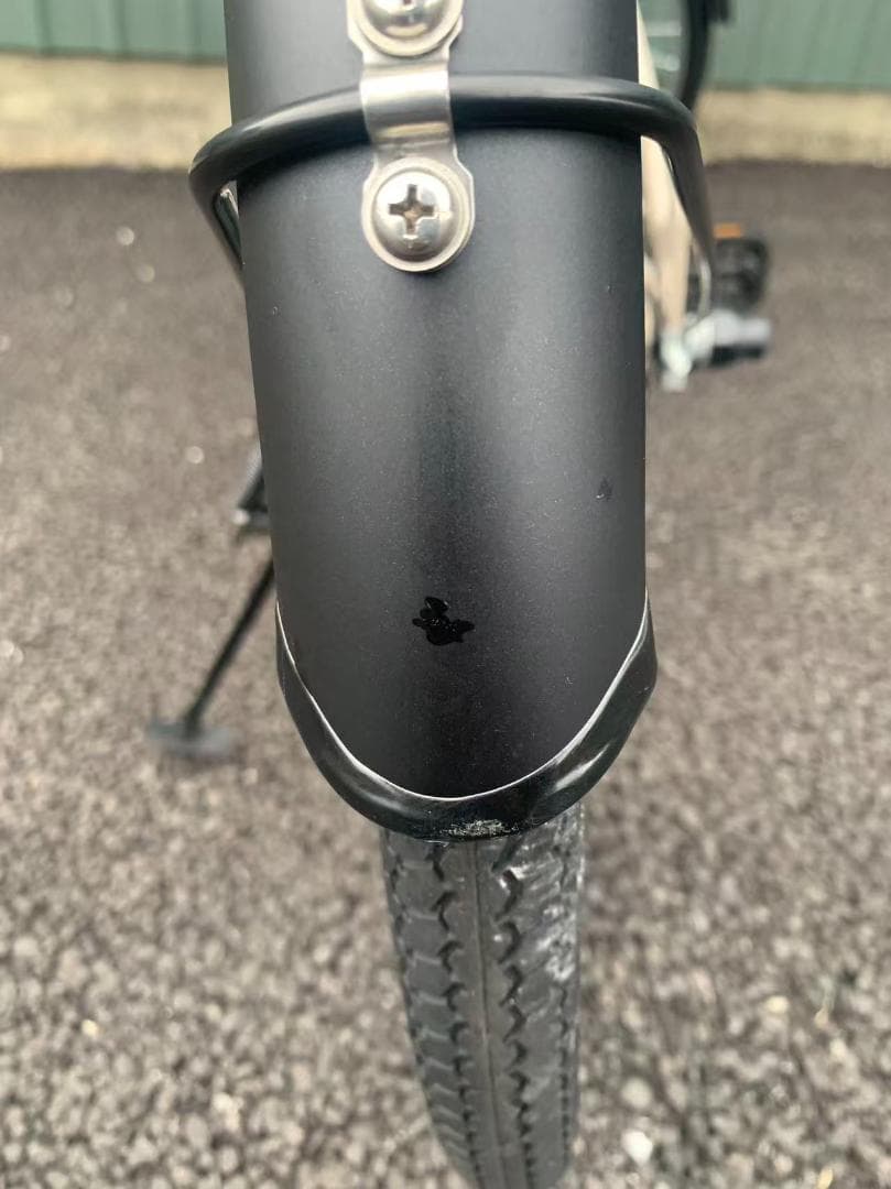 防犯登録無料！折りたたみ26インチ　電動アシスト自転車 通勤通学モデル　ベージュ