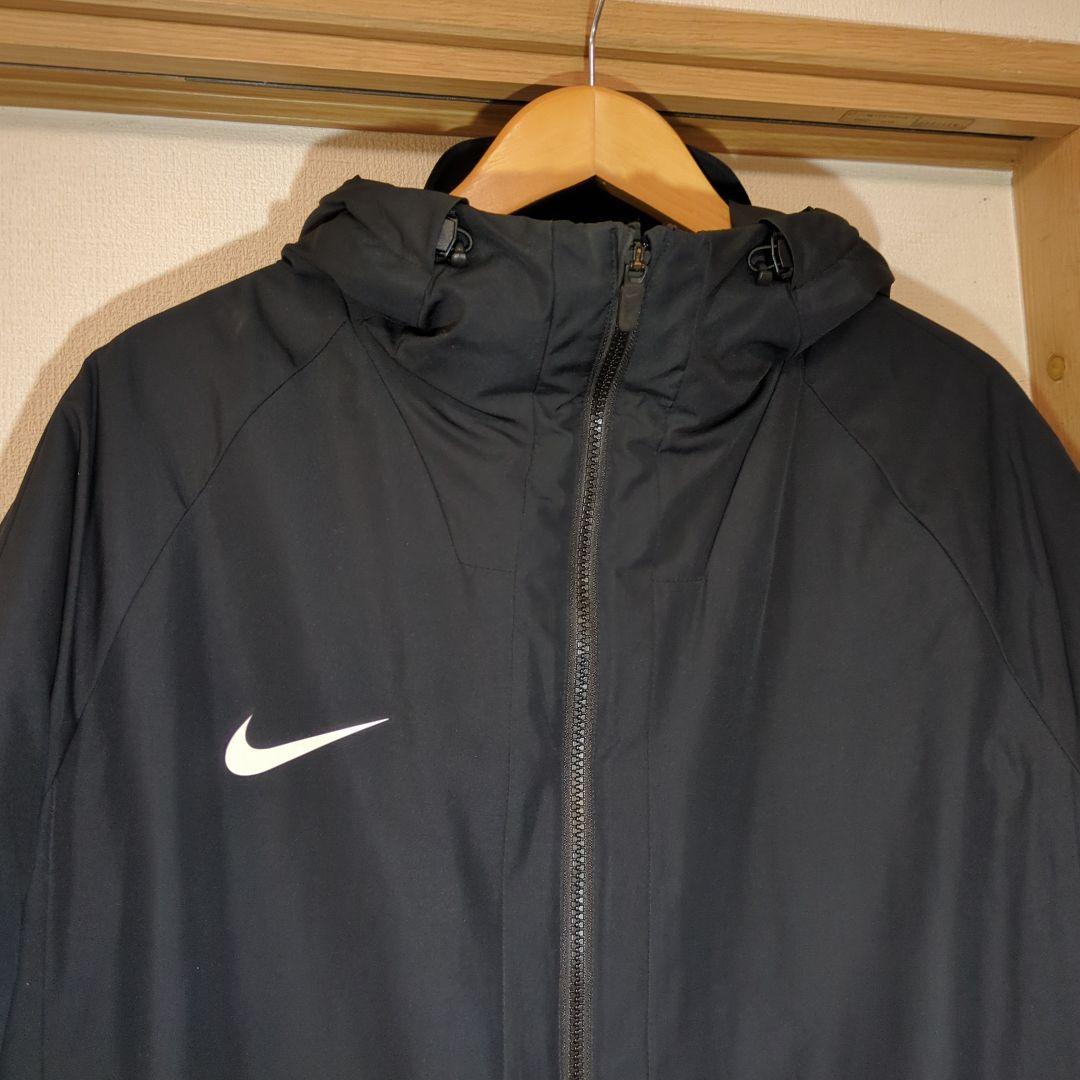 【美品】Nike ブラック黒 セミロングベンチコートXL