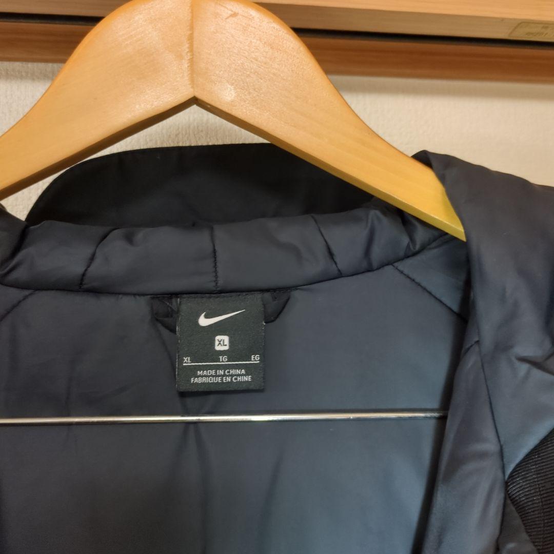 【美品】Nike ブラック黒 セミロングベンチコートXL