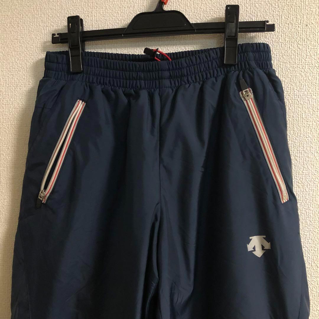 セットアップ デサント★中綿 ジップアップ サーモ パーカー 裏起毛 ネイビー