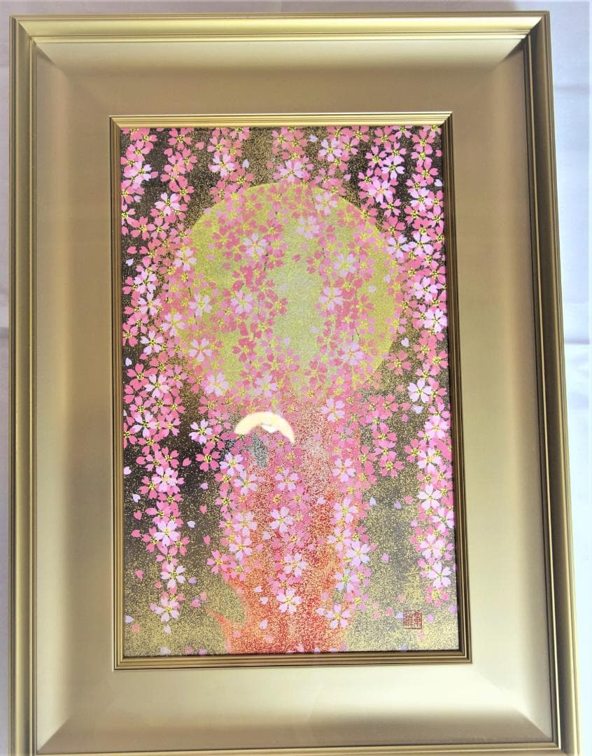 日本画　琳派　渡辺章雄 作　花宴