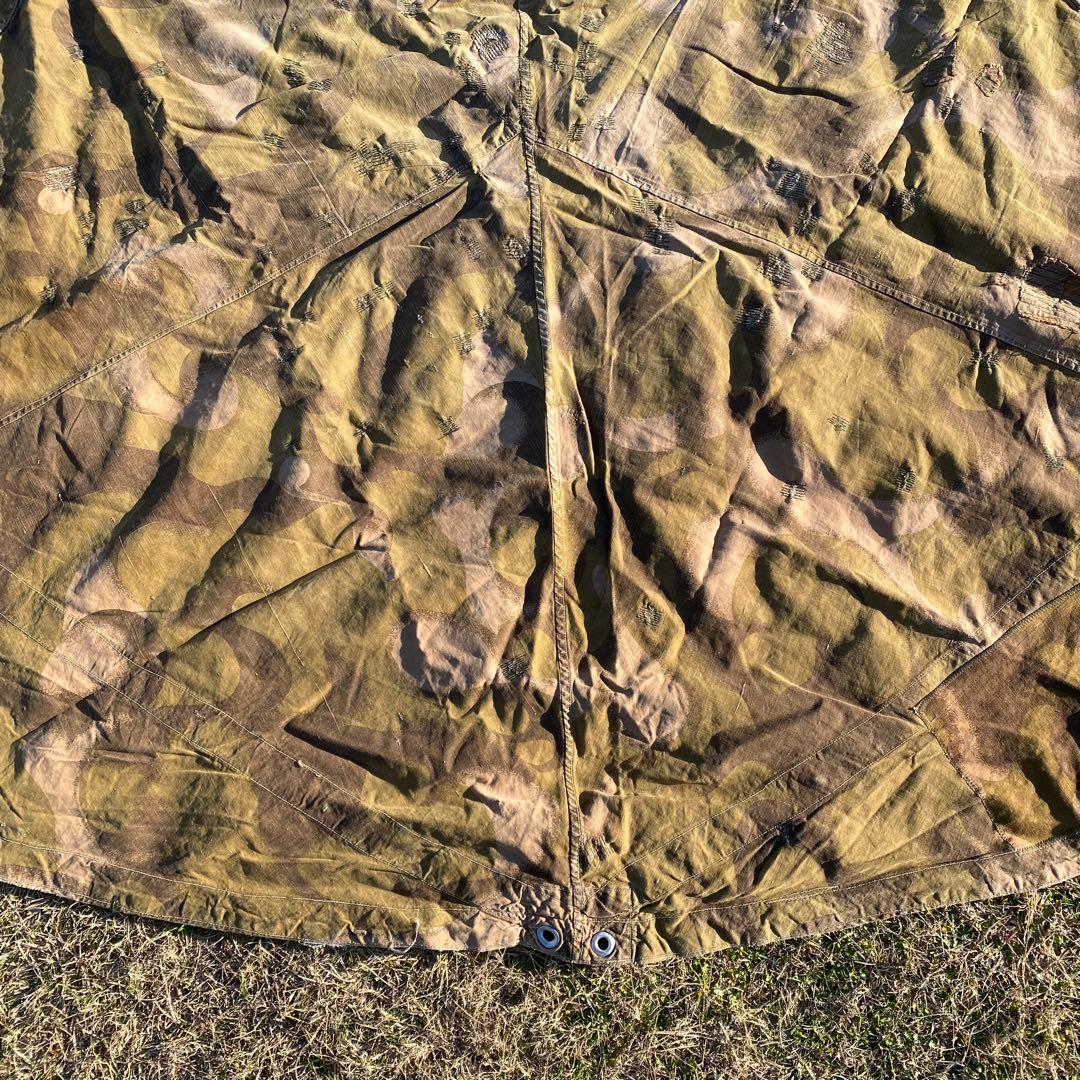 【超レア】ハンガリー軍幕　初期型　扇型　２枚②　迷彩　ハリケーンカモ　ミリタリー