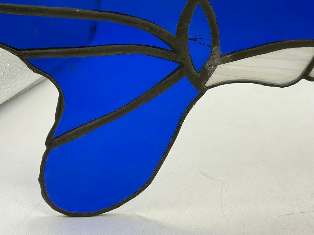 時代　ステンドガラス　抹香鯨　インテリア　置物　送料込み260131