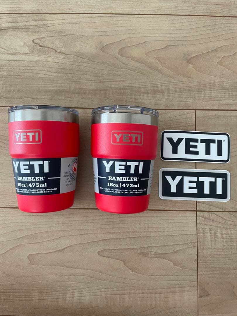 Yeti スタッカブルカップ16oz レッド　二個セット　新品