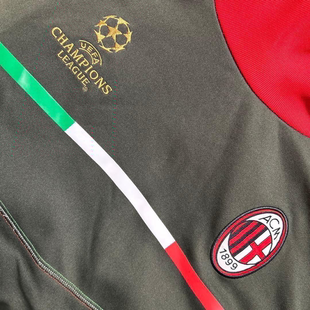 【超貴重】11/12A.C.ミラン　UEFA CL用トレーニングトップ