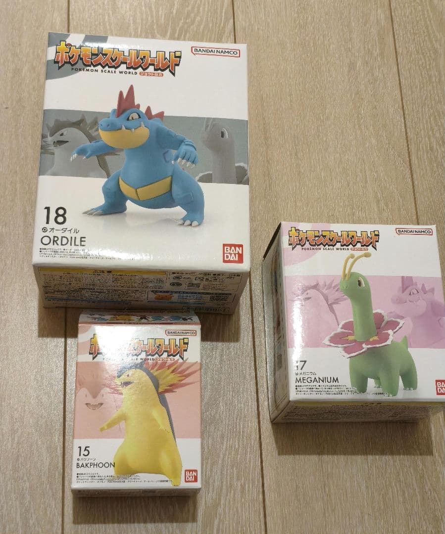 ポケモンスケールワールド ジョウト御三家 バクフーン メガニウム オーダイル