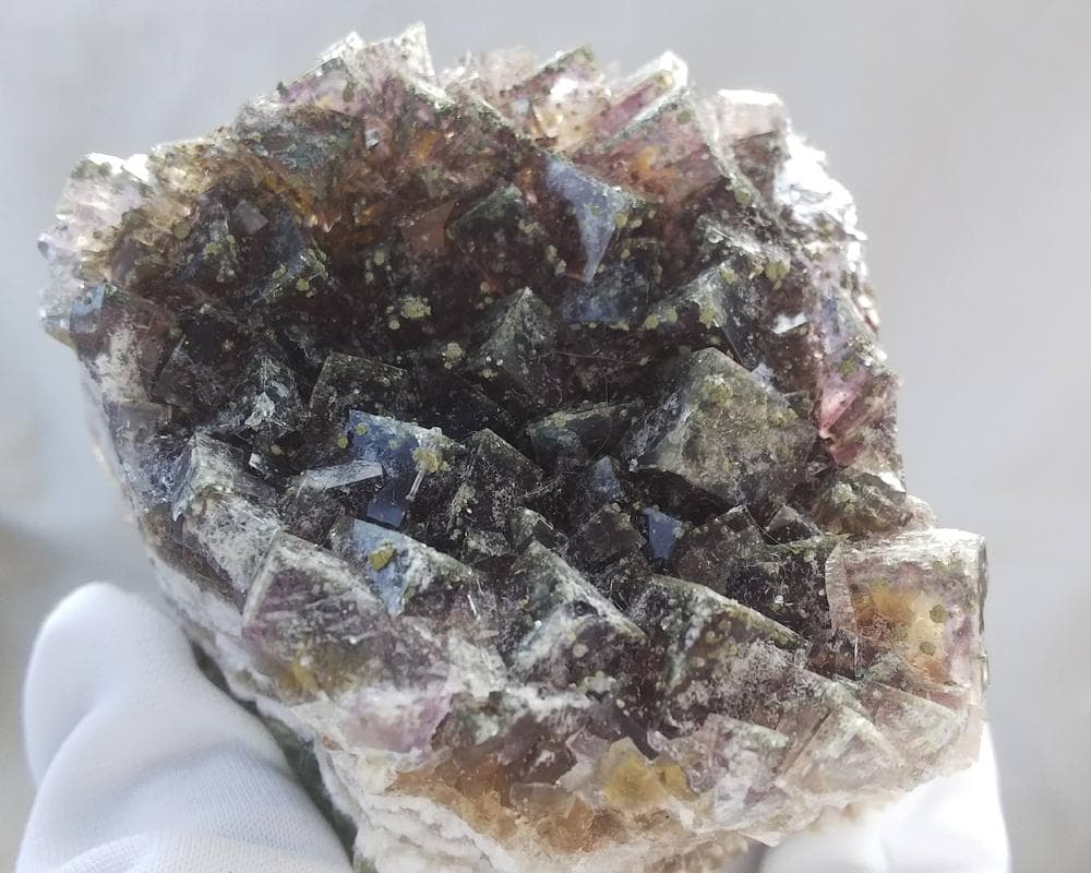 284 マルチカラー フローライト＆キャルコパイライト ドイツ産