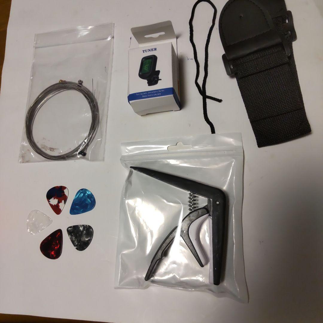 格安！Mavis 石橋製作所製 エレキギター 黒 ソフトケース、各種付属品付き