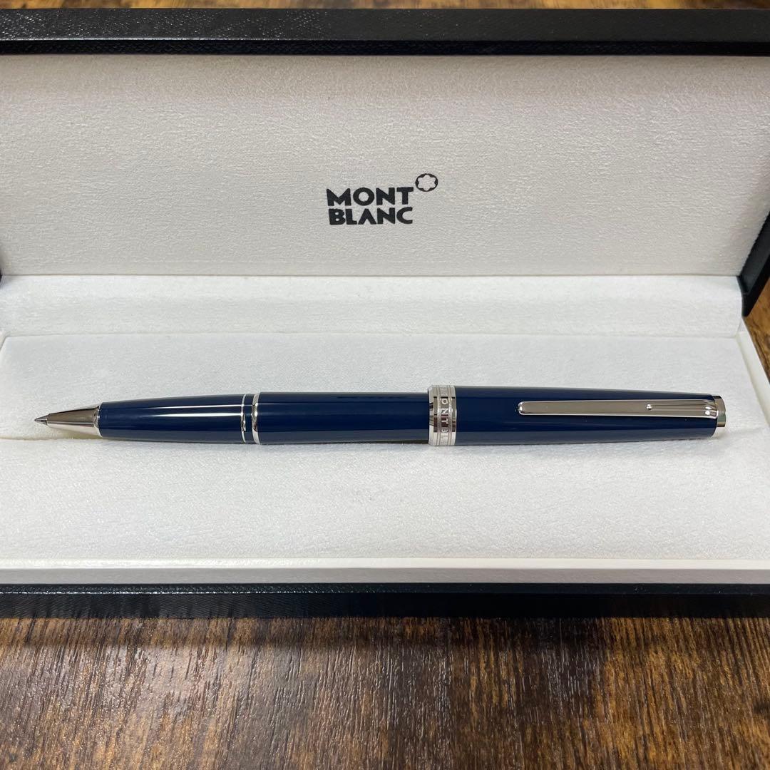 美品☆即筆記可☆モンブラン PIX　ローラーボール　キャップ式　ネイビー