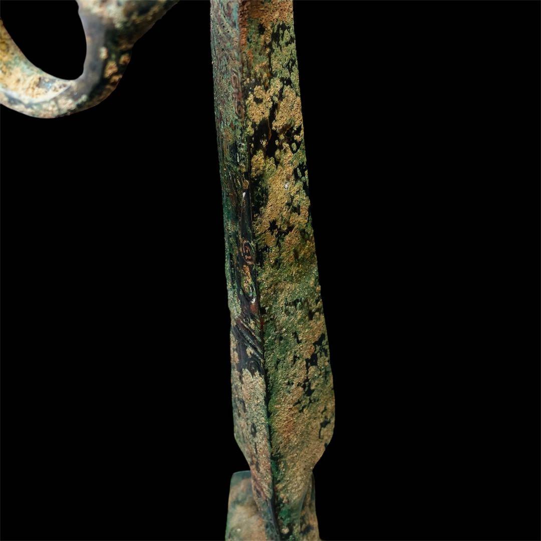 中国古玩 三星堆 青銅人物像 銅製 銅器 骨董品 時代品 美術品