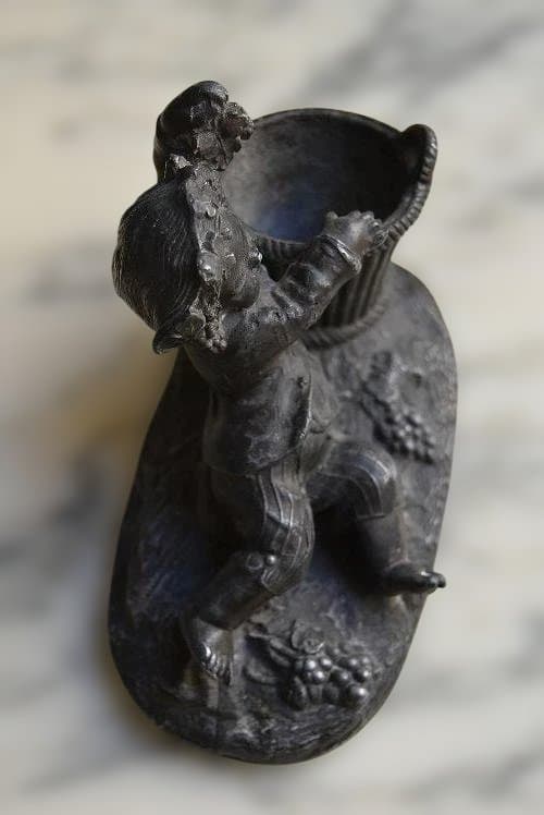 フランス19世紀　バッカス（葡萄の収獲の神様）のアンクリエ　美品　アンティーク