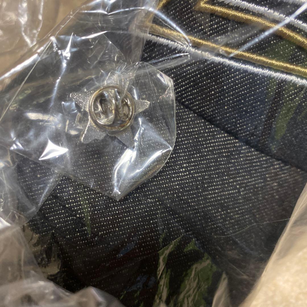 新品未開封未使用　ピンバッチ付きE.YAZAWAデニムメッシュキャップ