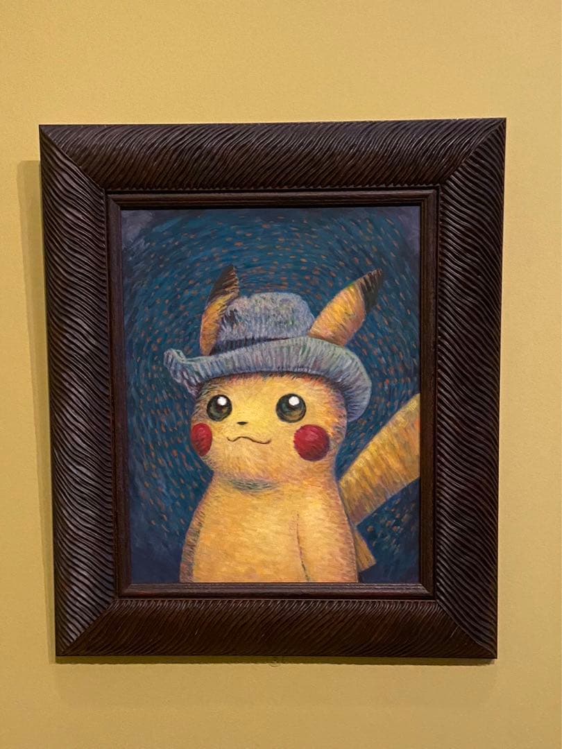 【新品・美品・希少】ゴッホピカチュウ　キャンバス　ポケモンゴッホ展