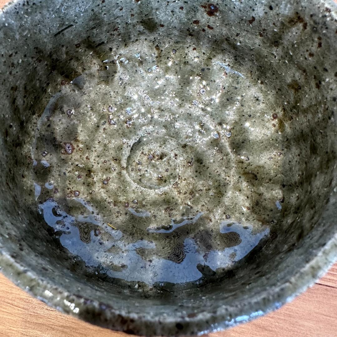 1点物　やちむん　沖縄 大嶺工房　大嶺實清 作　灰釉抹茶茶碗