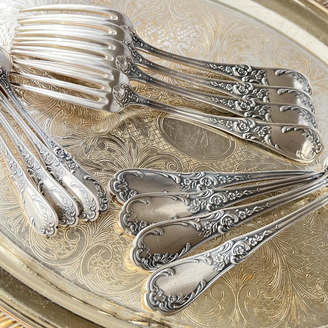 【仏蘭西】 Louis XV カトラリーセット12本 ルイ15世様式