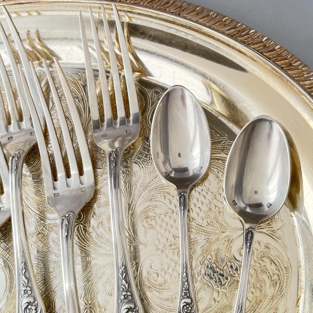 【仏蘭西】 Louis XV カトラリーセット12本 ルイ15世様式