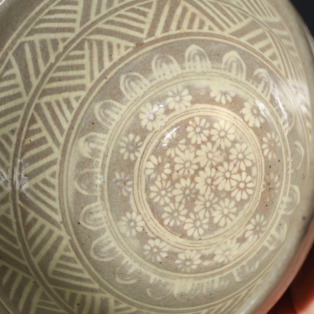 数茶碗10個　三島　福森研晃　共箱　美品　R1629ラ3