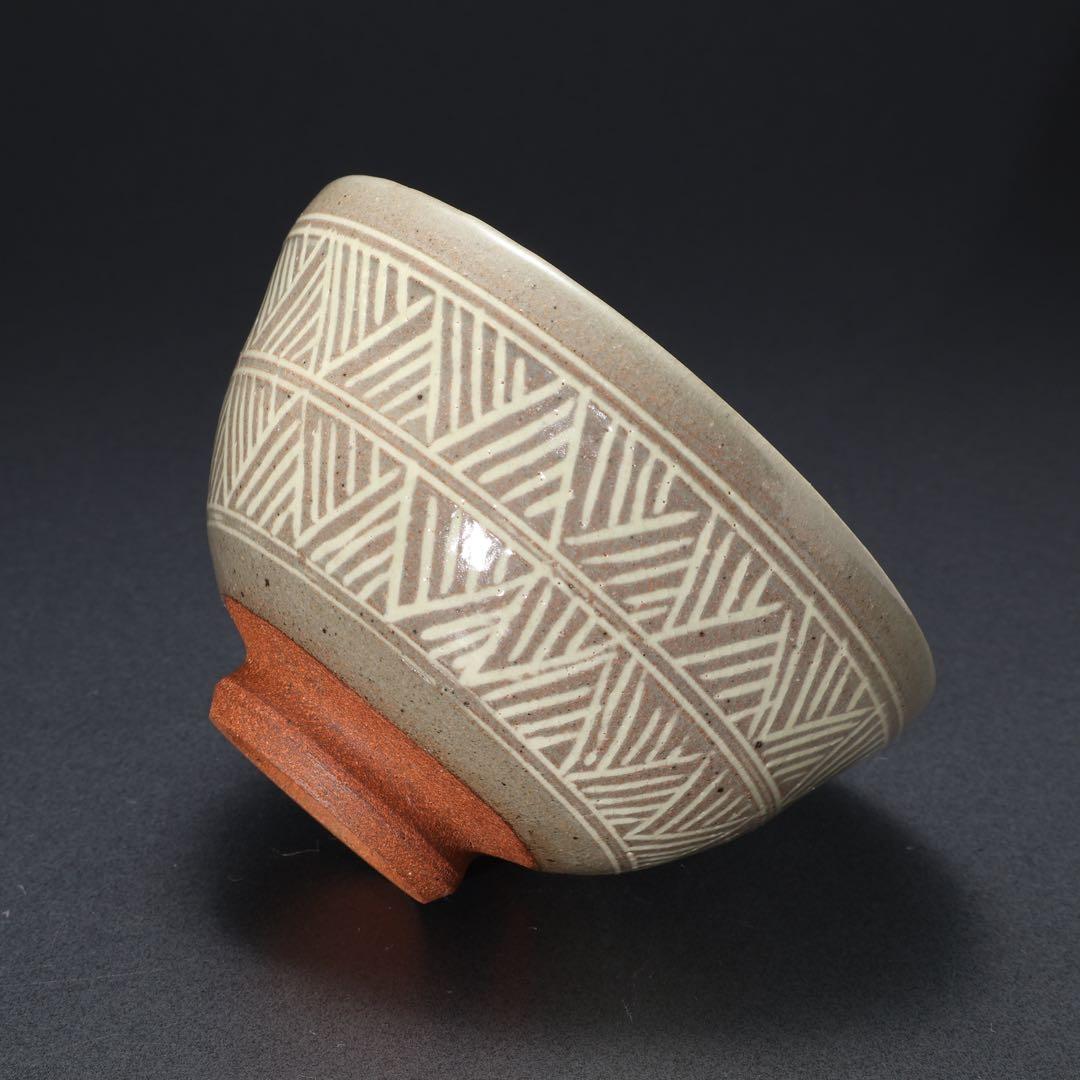 数茶碗10個　三島　福森研晃　共箱　美品　R1629ラ3