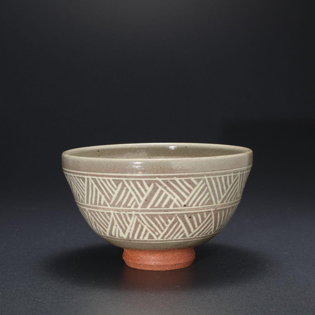 数茶碗10個　三島　福森研晃　共箱　美品　R1629ラ3