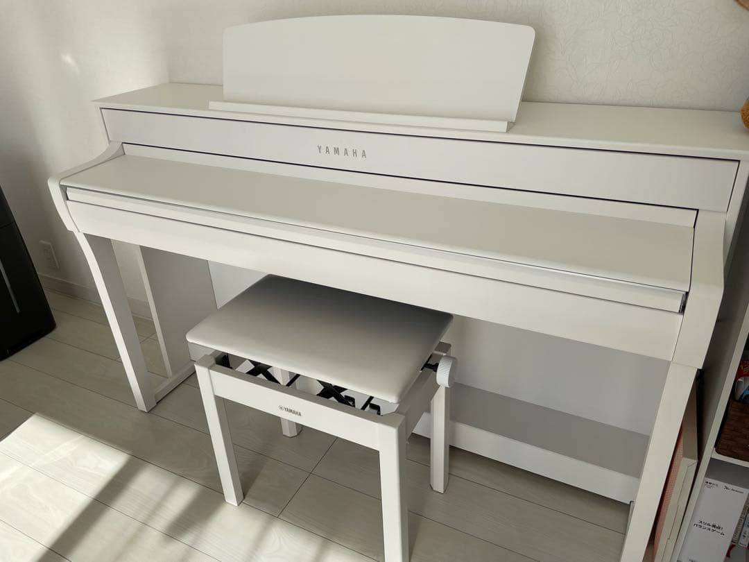 美品 ヤマハ電子ピアノ　クラビノーバSCLP 7450 ホワイト　島村楽器