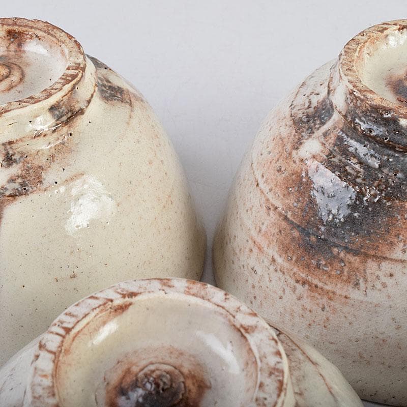 茶道具　萩焼　一立窯　浦裕作　萩茶碗　五客　共箱　V　8896