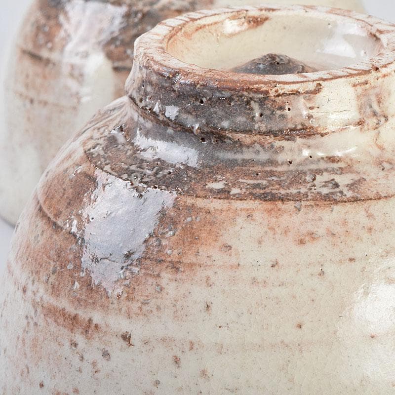 茶道具　萩焼　一立窯　浦裕作　萩茶碗　五客　共箱　V　8896