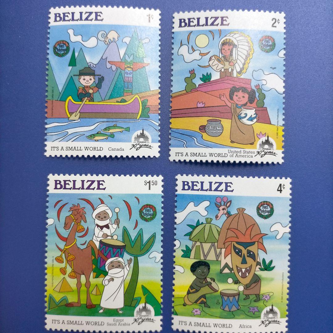 4470 外国切手 ベリーズ 1985年 クリスマス ディズニー30周年記念