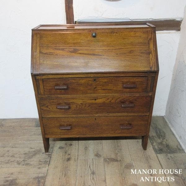 イギリス アンティーク 家具 ライティングビューロー デスク 机 6024e