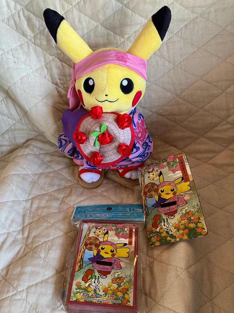 【東北限定】ポケモン『ぬいぐるみ（6種）』＆『デッキシールド（6種）』セット販売